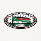 Angled view showing the thin profile of the South Sudan 3D-printed country seal