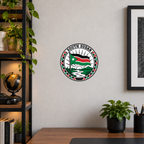 South Sudan 3D-printed country seal displayed on a home office wall at approximately 9.5 inches across