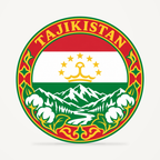 Front view of the Tajikistan 3D-printed country seal