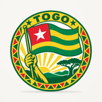 Front view of the Togo 3D-printed country seal