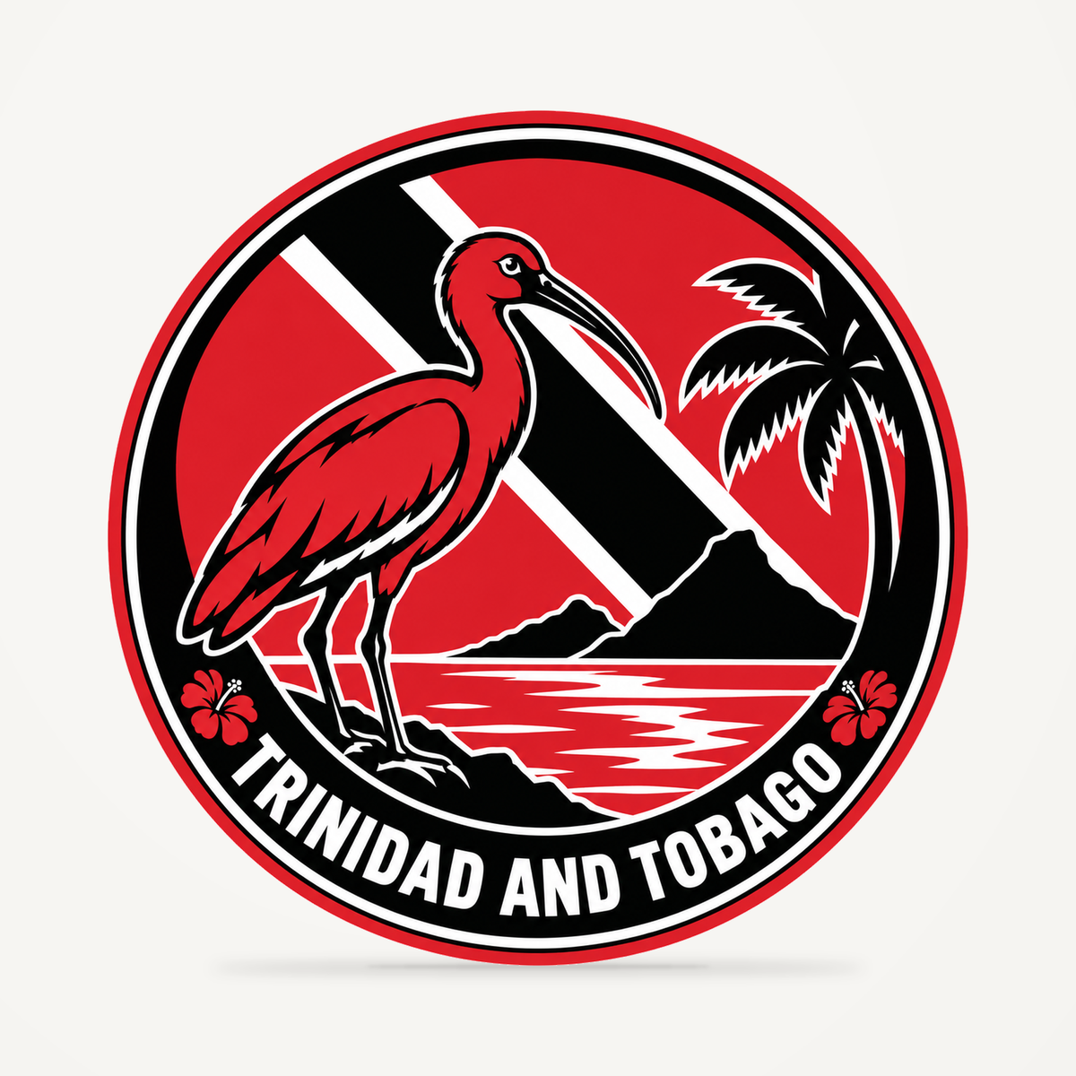 Trinidad and Tobago 3D-printed country seal — front view