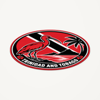 Trinidad and Tobago 3D-printed country seal — angled view showing thin profile