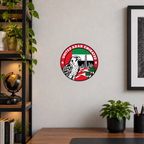United Arab Emirates 3D-printed country seal displayed on a home office wall at approximately 9.5 inches across