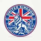 United Kingdom 3D-printed country seal — front view