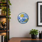 Uruguay 3D-printed country seal — wall display at approximately 9.5 inches diameter