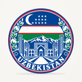 Uzbekistan 3D-printed country seal — front view