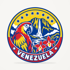 Venezuela 3D-printed country seal — front view
