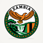 Front view of the Zambia 3D-printed country seal
