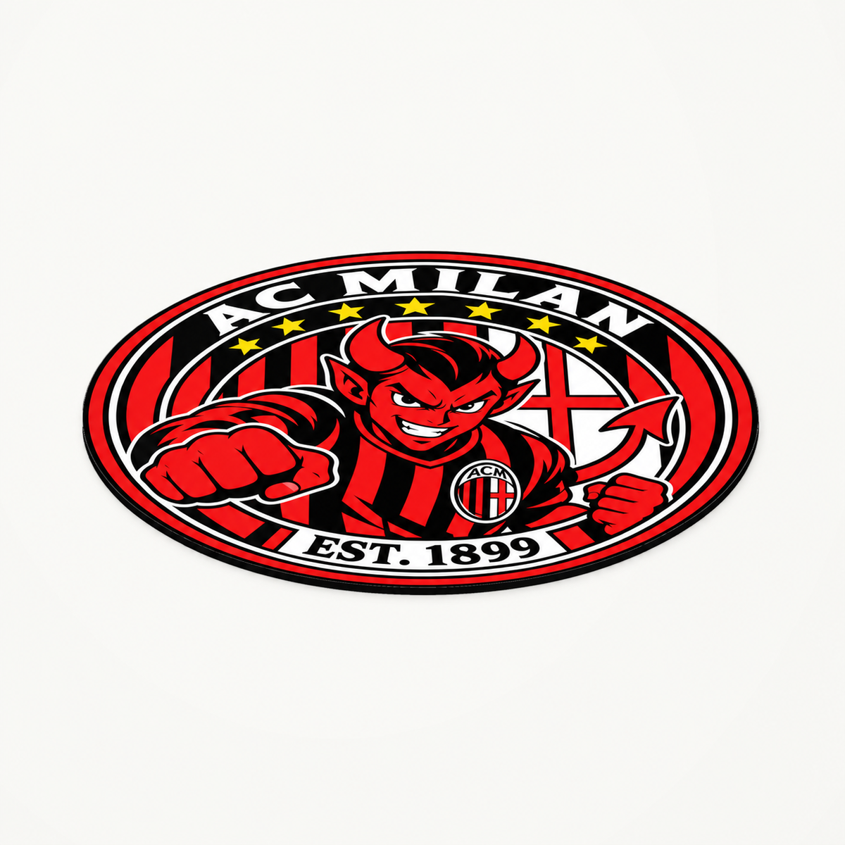 AC Milan latest soccer seal — angle illustrative rendering