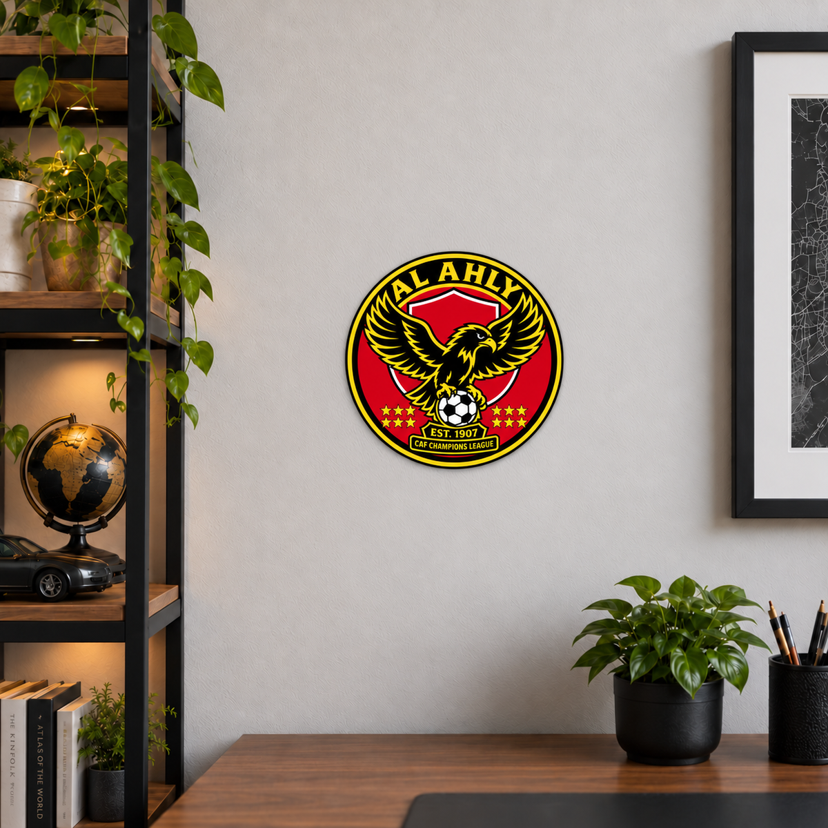 Al Ahly latest soccer seal — lifestyle illustrative rendering
