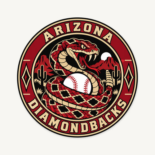 Arizona Diamondbacks MLB Team Seal — front view; illustrative rendering