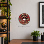 Arizona Diamondbacks MLB Team Seal — example wall display with 9.5-inch width and height guides; illustrative rendering