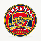 Arsenal latest soccer seal — front illustrative rendering
