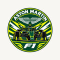 Aston Martin F1 Team Seal — front view; illustrative rendering