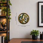 Athena Greek Mythology Seal — example wall display with 9.5-inch guides; illustrative rendering