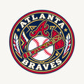 Atlanta Braves MLB Team Seal — front view; illustrative rendering