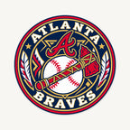 Atlanta Braves MLB Team Seal — front view; illustrative rendering