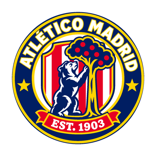 Atlético Madrid circular soccer club seal — front artwork preview