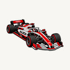 Audi F1 Car Sign — front view; illustrative rendering