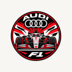 Audi F1 Team Seal — front view; illustrative rendering