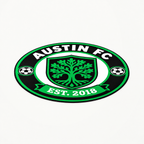 Austin FC Soccer Club Seal — angle illustrative rendering