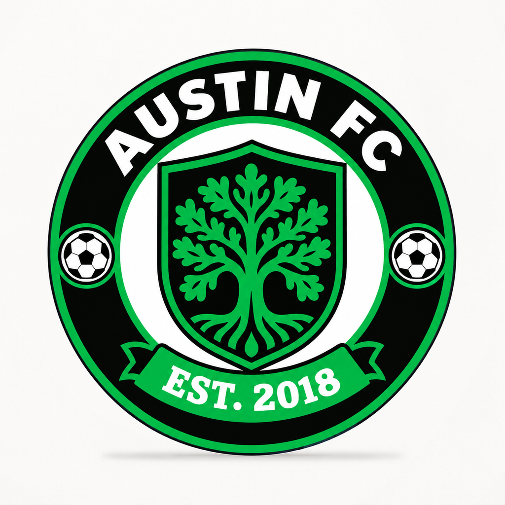 Austin FC Soccer Club Seal — front illustrative rendering