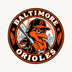 Baltimore Orioles MLB Team Seal — front view; illustrative rendering
