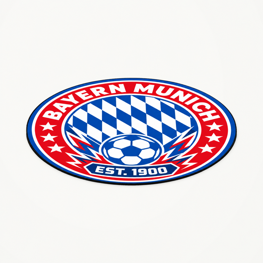 Bayern Munich latest soccer seal — angle illustrative rendering