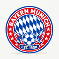 Bayern Munich latest soccer seal — front illustrative rendering