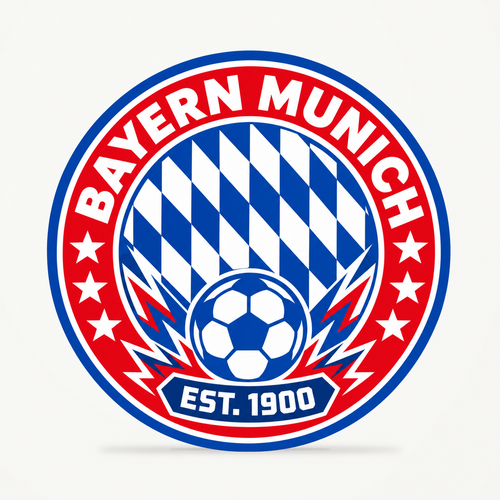 Bayern Munich latest soccer seal — front illustrative rendering