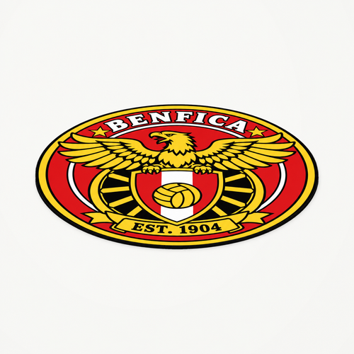 Benfica latest soccer seal — angle illustrative rendering