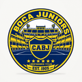 Boca Juniors latest soccer seal — front illustrative rendering
