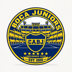 Boca Juniors latest soccer seal — front illustrative rendering