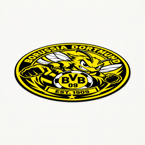 Borussia Dortmund latest soccer seal — angle illustrative rendering