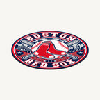 Boston Red Sox MLB Team Seal — angled view showing the thin plaque profile; illustrative rendering