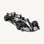 Cadillac F1 Car Sign — front view; illustrative rendering