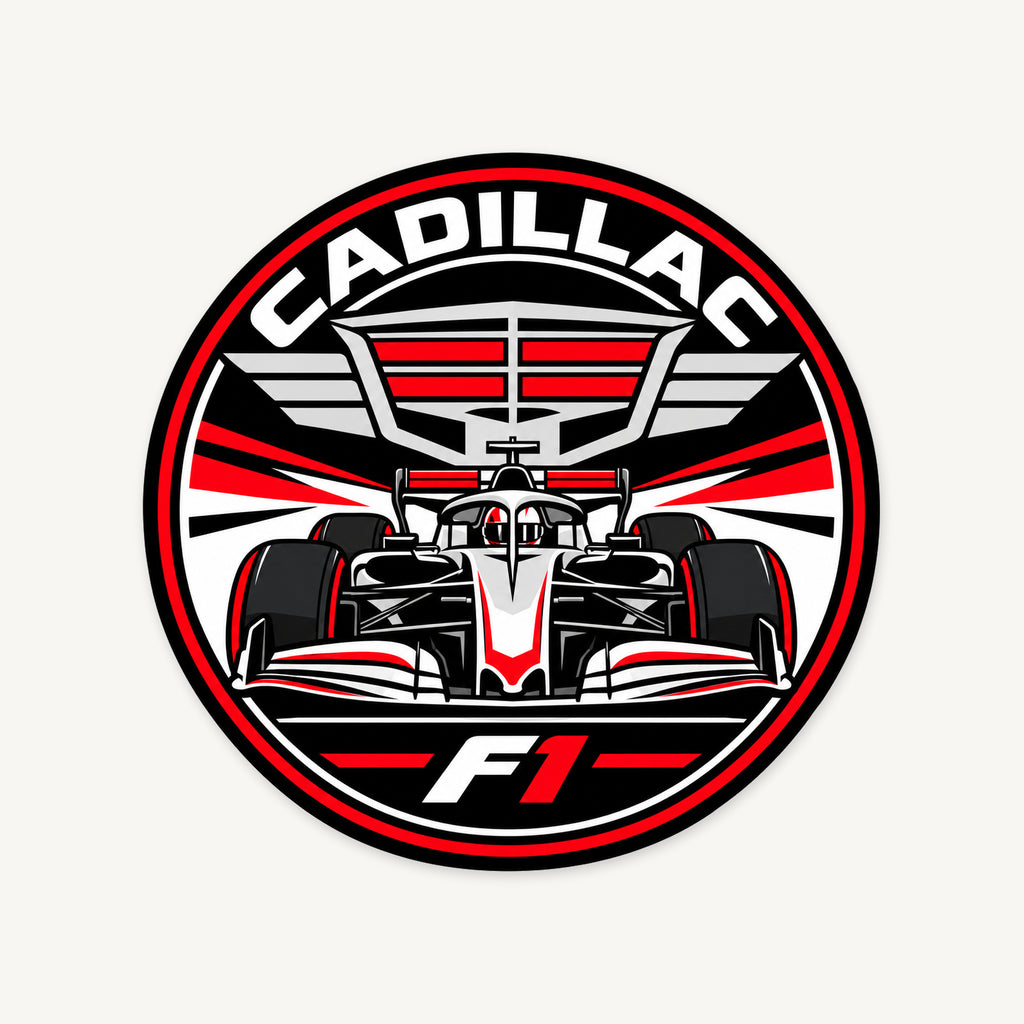 Cadillac F1 Team Seal — front view; illustrative rendering