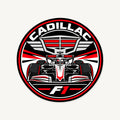 Cadillac F1 Team Seal — front view; illustrative rendering