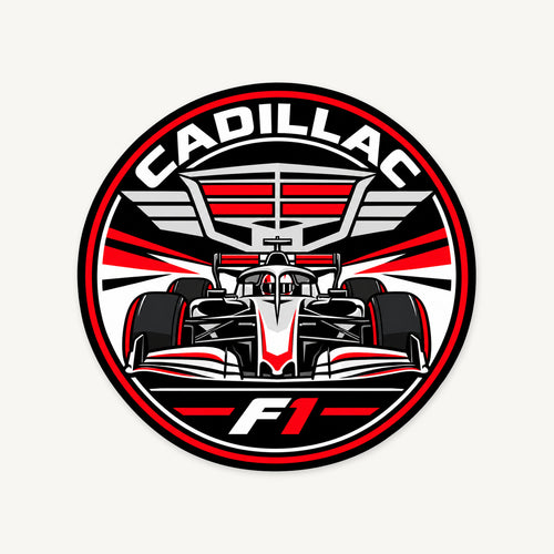 Cadillac F1 Team Seal — front view; illustrative rendering