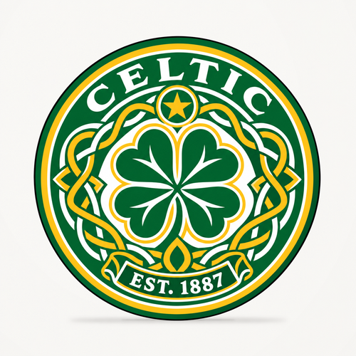 Celtic latest soccer seal — front illustrative rendering