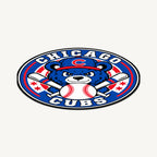 Chicago Cubs MLB Team Seal — angled view showing the thin plaque profile; illustrative rendering