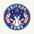 Chicago Cubs MLB Team Seal — front view; illustrative rendering