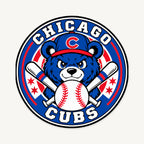 Chicago Cubs MLB Team Seal — front view; illustrative rendering