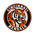 Cincinnati Bengals NFL seal — front view; illustrative rendering