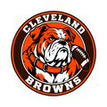 Cleveland Browns NFL seal — front view; illustrative rendering
