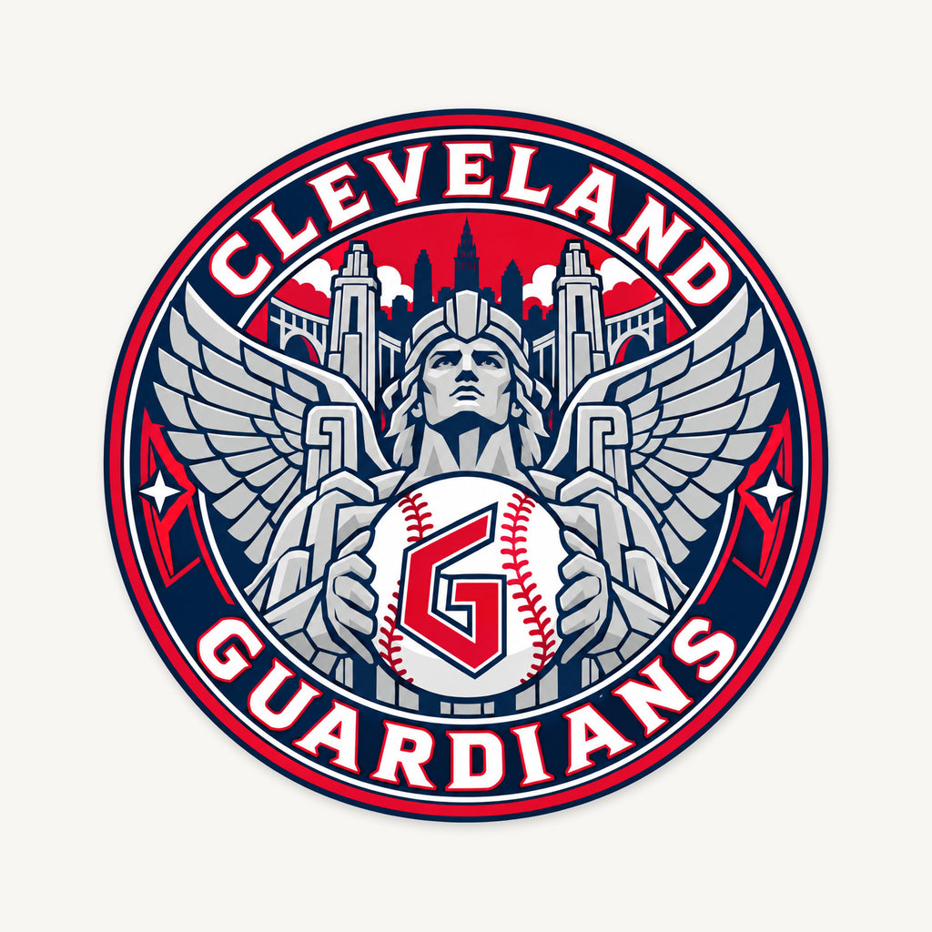 Cleveland Guardians MLB Team Seal — front view; illustrative rendering