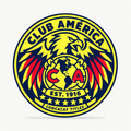 Club América latest soccer seal — front illustrative rendering