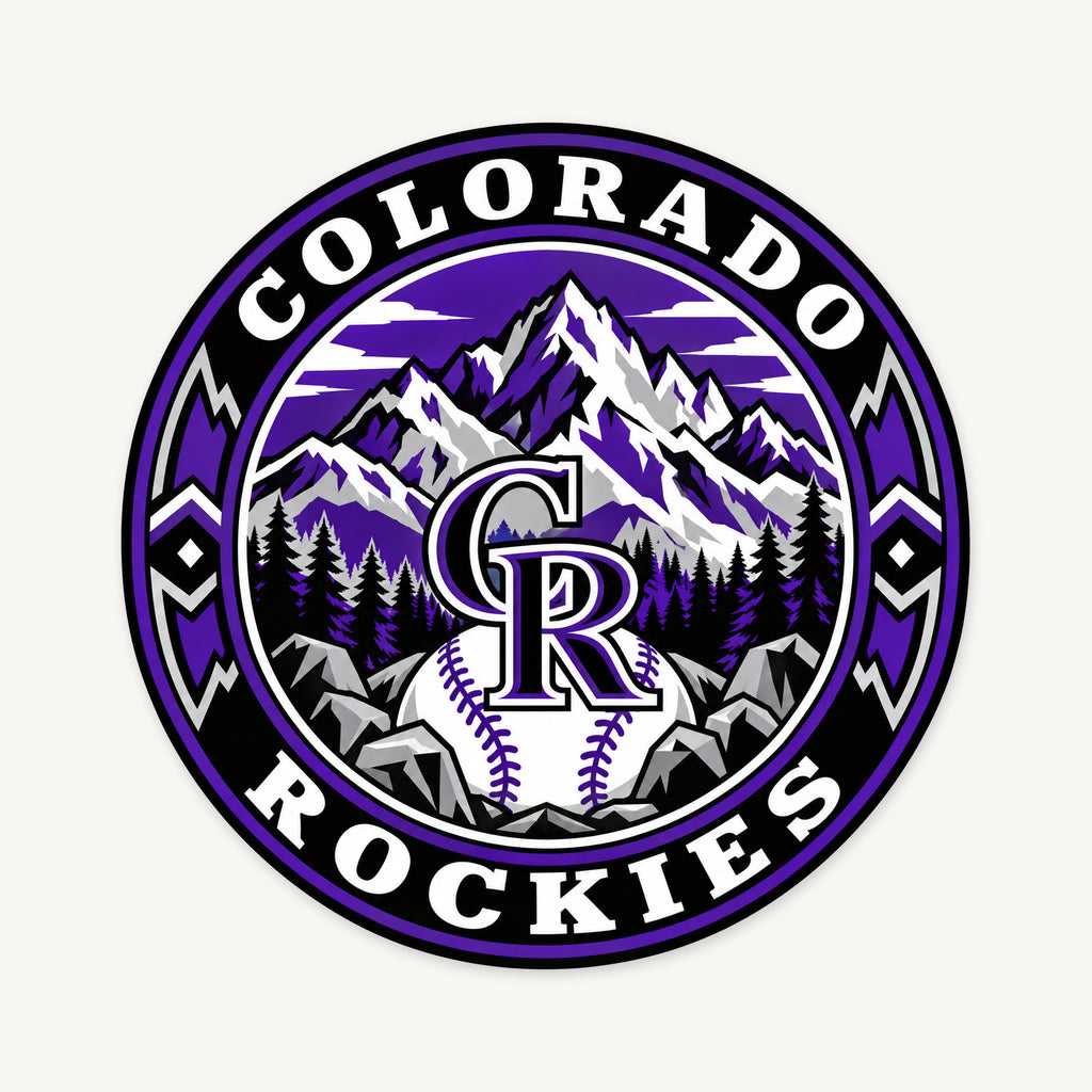 Colorado Rockies MLB Team Seal — front view; illustrative rendering