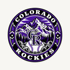Colorado Rockies MLB Team Seal — front view; illustrative rendering