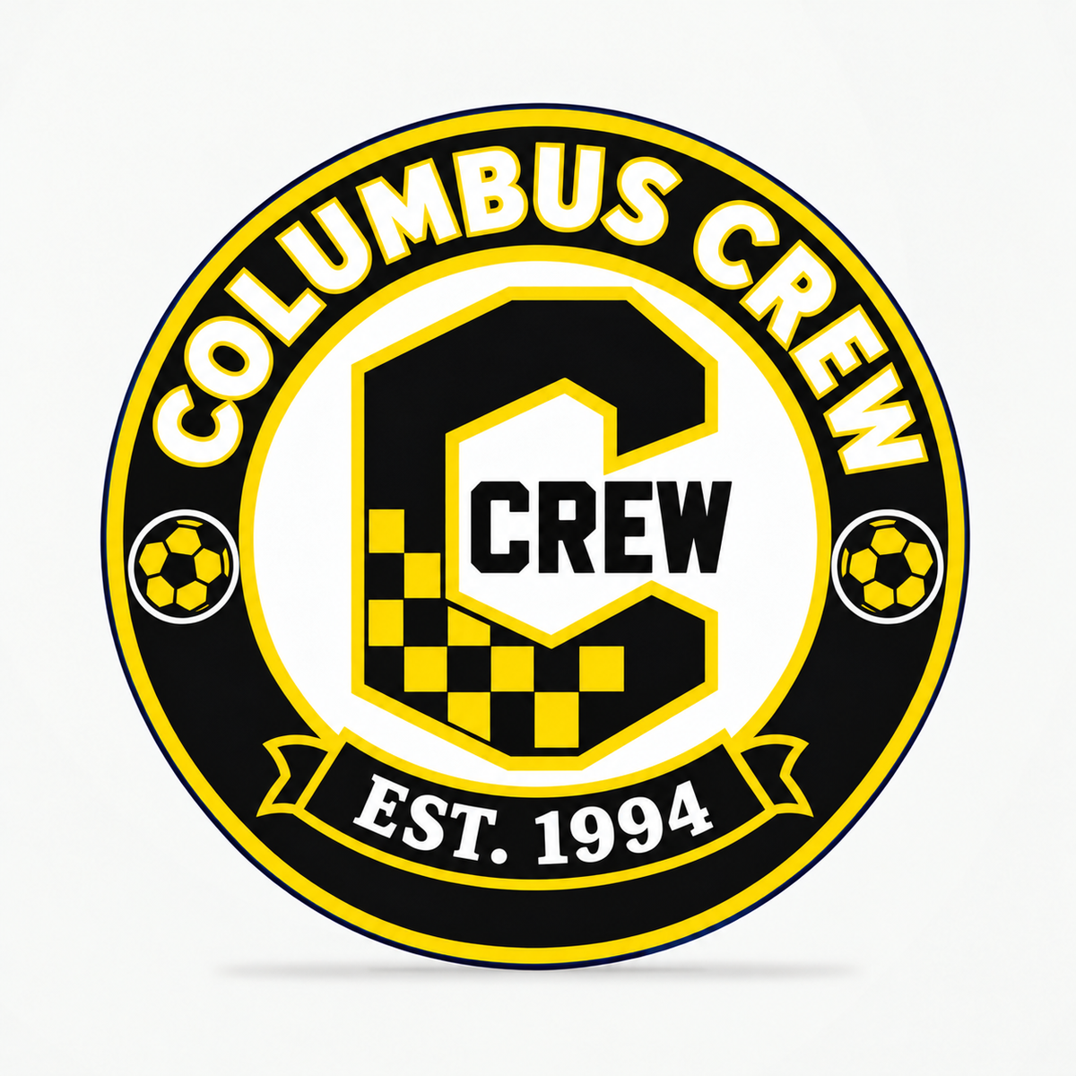 Columbus Crew Soccer Club Seal — front illustrative rendering